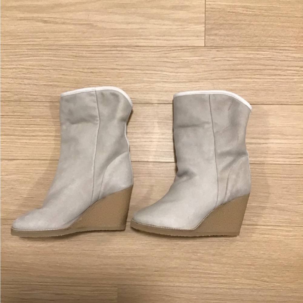 NEW Isabel Marant shearling wedge boots size 38